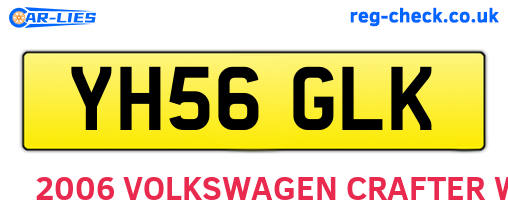 YH56GLK are the vehicle registration plates.