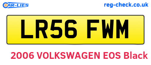 LR56FWM are the vehicle registration plates.