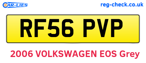 RF56PVP are the vehicle registration plates.