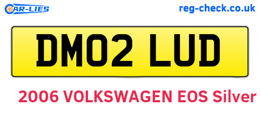 DM02LUD are the vehicle registration plates.