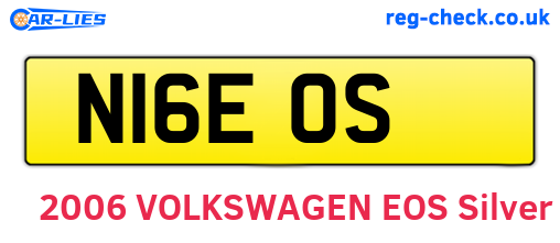 N16EOS are the vehicle registration plates.