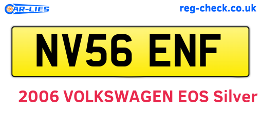 NV56ENF are the vehicle registration plates.