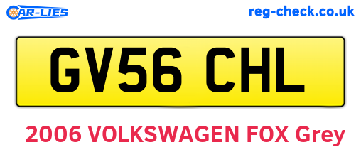 GV56CHL are the vehicle registration plates.