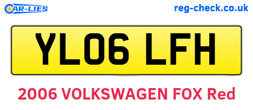 YL06LFH are the vehicle registration plates.