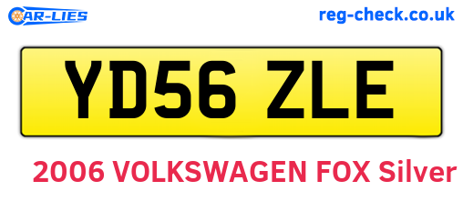 YD56ZLE are the vehicle registration plates.