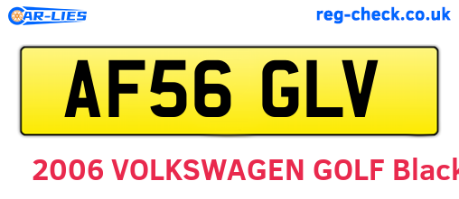 AF56GLV are the vehicle registration plates.