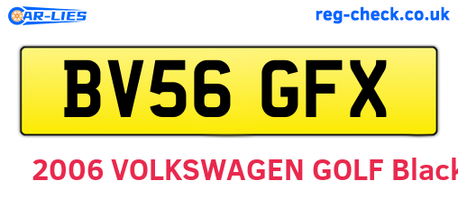 BV56GFX are the vehicle registration plates.