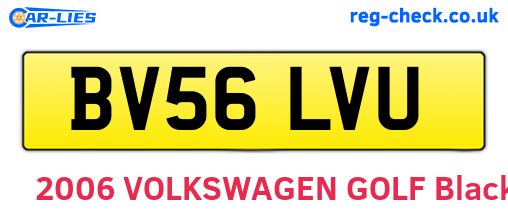 BV56LVU are the vehicle registration plates.