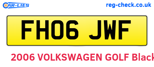 FH06JWF are the vehicle registration plates.