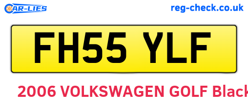 FH55YLF are the vehicle registration plates.