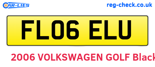 FL06ELU are the vehicle registration plates.