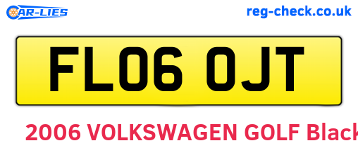 FL06OJT are the vehicle registration plates.