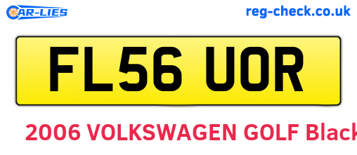 FL56UOR are the vehicle registration plates.