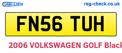 FN56TUH are the vehicle registration plates.