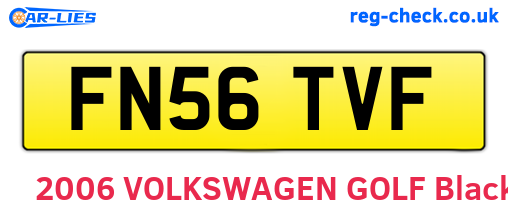 FN56TVF are the vehicle registration plates.