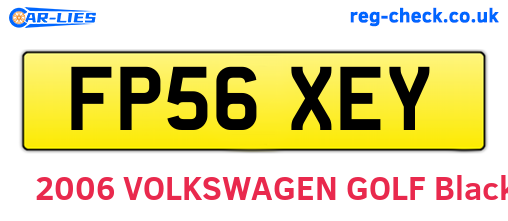 FP56XEY are the vehicle registration plates.