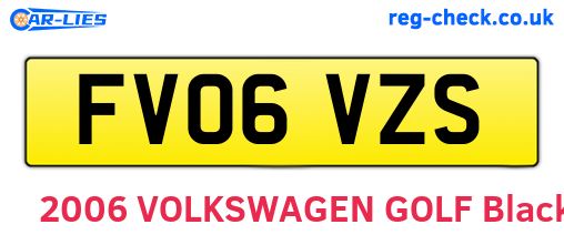 FV06VZS are the vehicle registration plates.