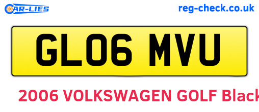 GL06MVU are the vehicle registration plates.