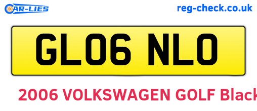 GL06NLO are the vehicle registration plates.