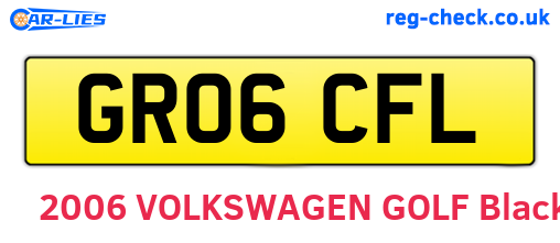 GR06CFL are the vehicle registration plates.