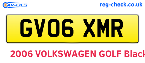 GV06XMR are the vehicle registration plates.