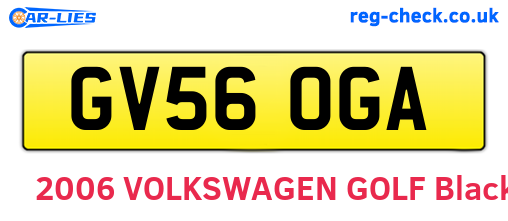 GV56OGA are the vehicle registration plates.