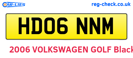 HD06NNM are the vehicle registration plates.