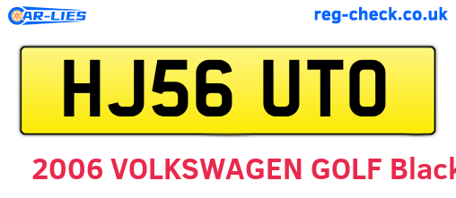 HJ56UTO are the vehicle registration plates.