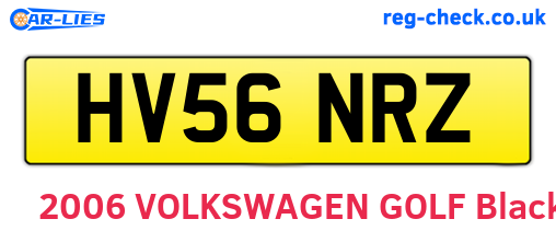 HV56NRZ are the vehicle registration plates.