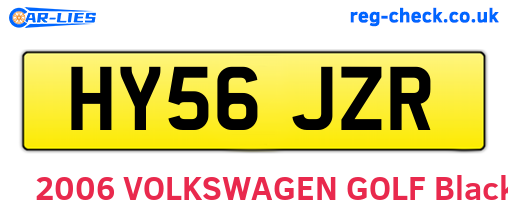 HY56JZR are the vehicle registration plates.