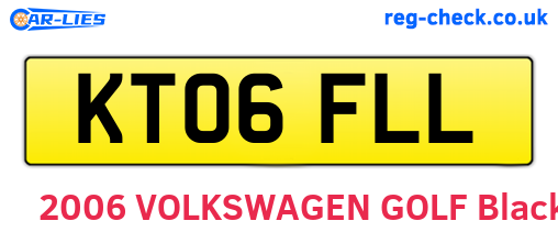 KT06FLL are the vehicle registration plates.