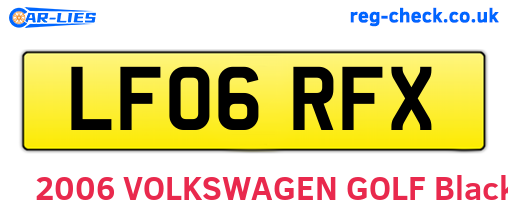 LF06RFX are the vehicle registration plates.