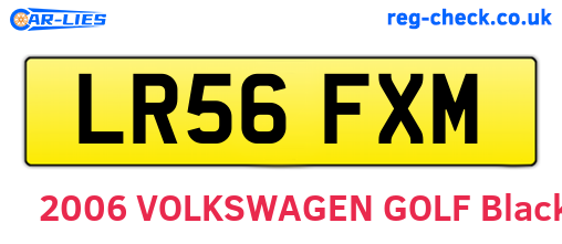 LR56FXM are the vehicle registration plates.