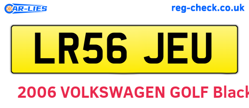 LR56JEU are the vehicle registration plates.