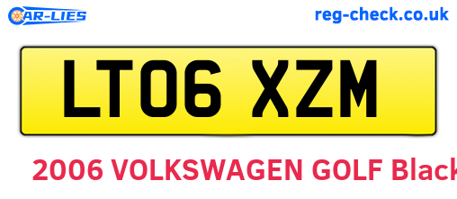 LT06XZM are the vehicle registration plates.