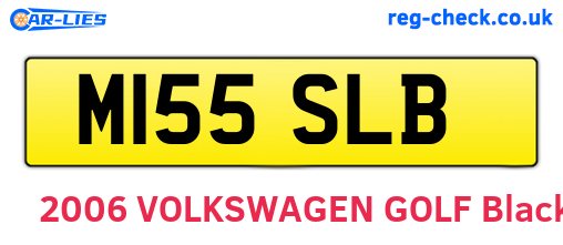 M155SLB are the vehicle registration plates.