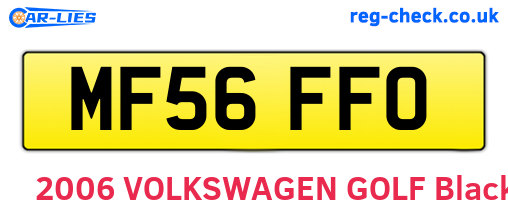 MF56FFO are the vehicle registration plates.