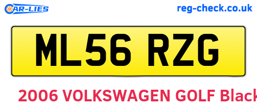 ML56RZG are the vehicle registration plates.