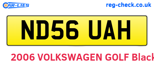 ND56UAH are the vehicle registration plates.