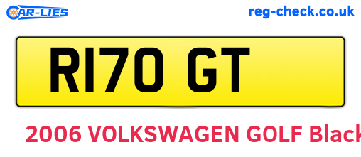 R17OGT are the vehicle registration plates.