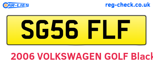 SG56FLF are the vehicle registration plates.