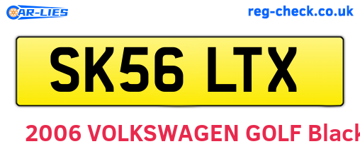 SK56LTX are the vehicle registration plates.