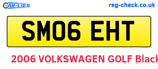 SM06EHT are the vehicle registration plates.