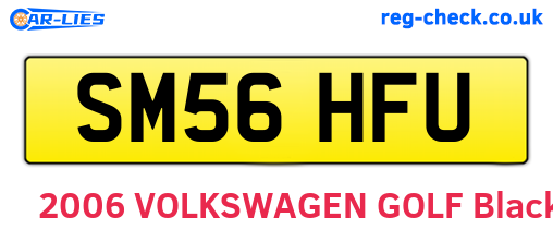 SM56HFU are the vehicle registration plates.