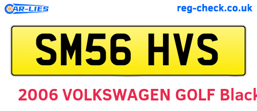 SM56HVS are the vehicle registration plates.