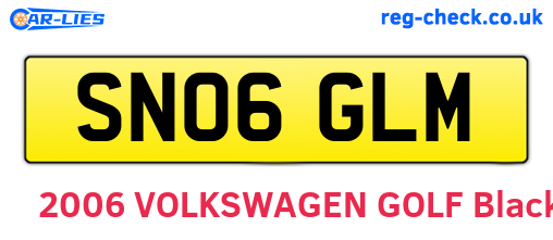 SN06GLM are the vehicle registration plates.