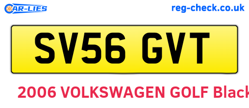 SV56GVT are the vehicle registration plates.