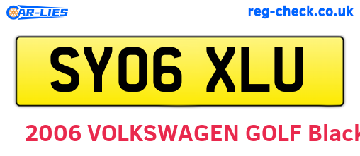 SY06XLU are the vehicle registration plates.