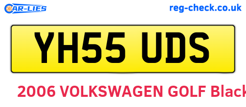 YH55UDS are the vehicle registration plates.