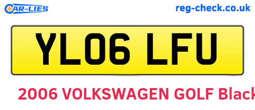 YL06LFU are the vehicle registration plates.